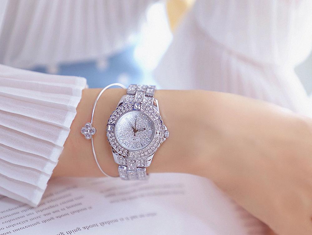 Đồng hồ nữ Bee Sister FA08040 dây đính đá cao cấp