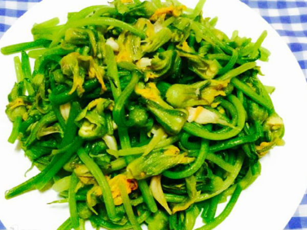 Bí đỏ ăn bông ăn ngọn siêu đọt siêu bông