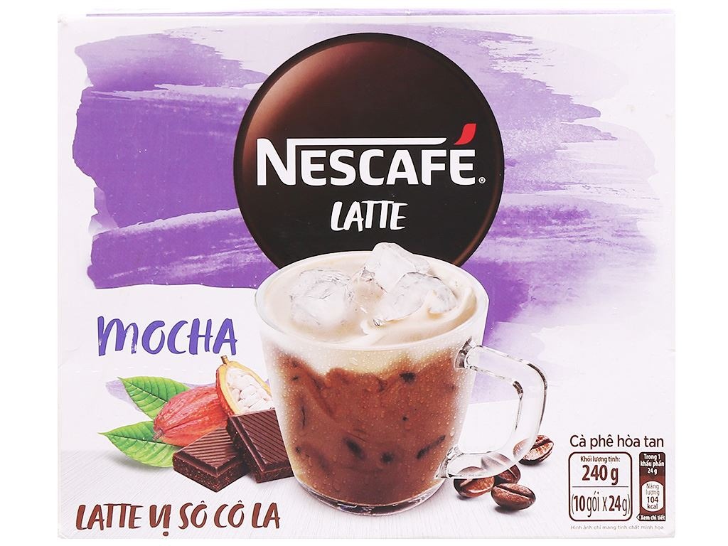 Nescafe Cà Phê Hòa Tan Latte Vị Socola (Mocha) 240gr