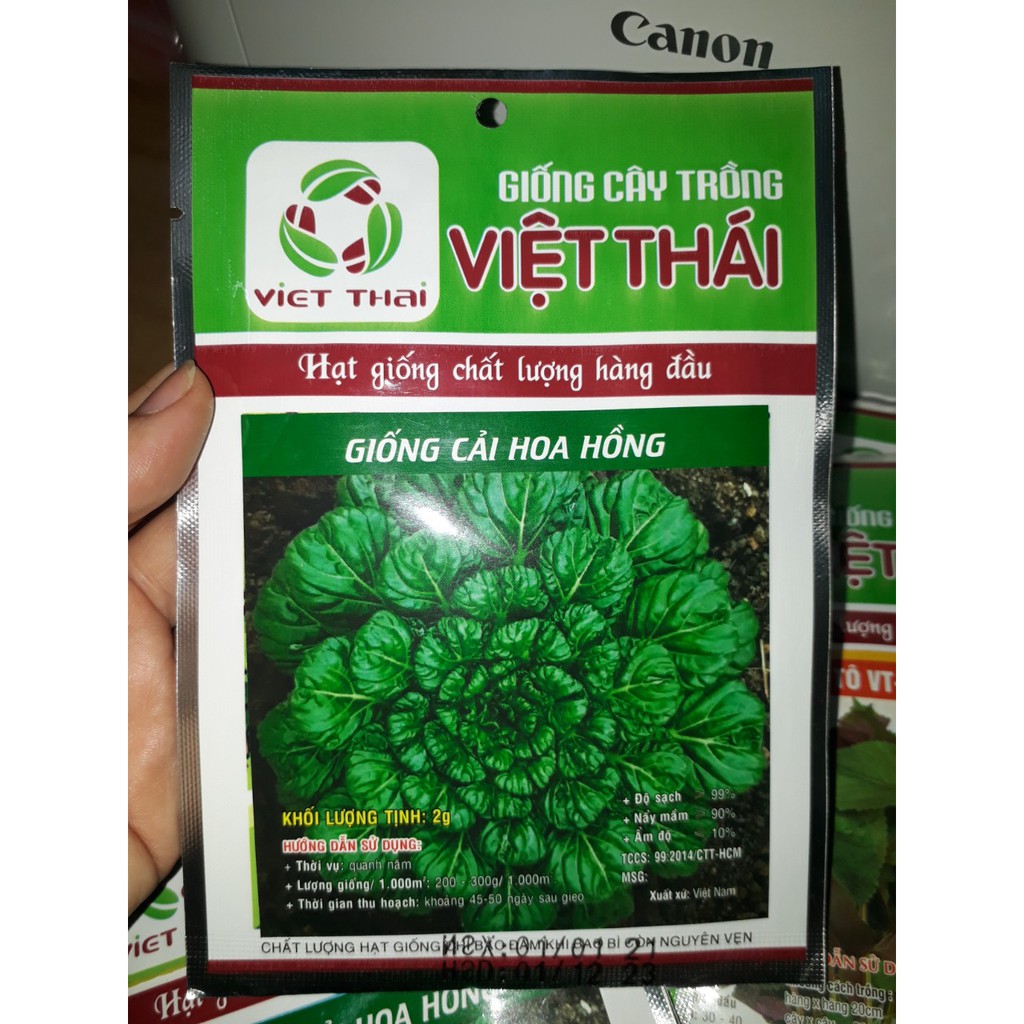 [Seeds] Hat giống cải hoa hồng, đóng gói 2gr (khoảng 400 hạt)