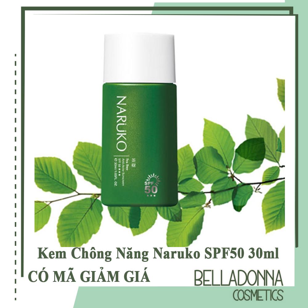 [HCM]Kem Chống Nắng Naruko Tea Tree Anti  Acne Sunscreen SPF50 PA+++30ml