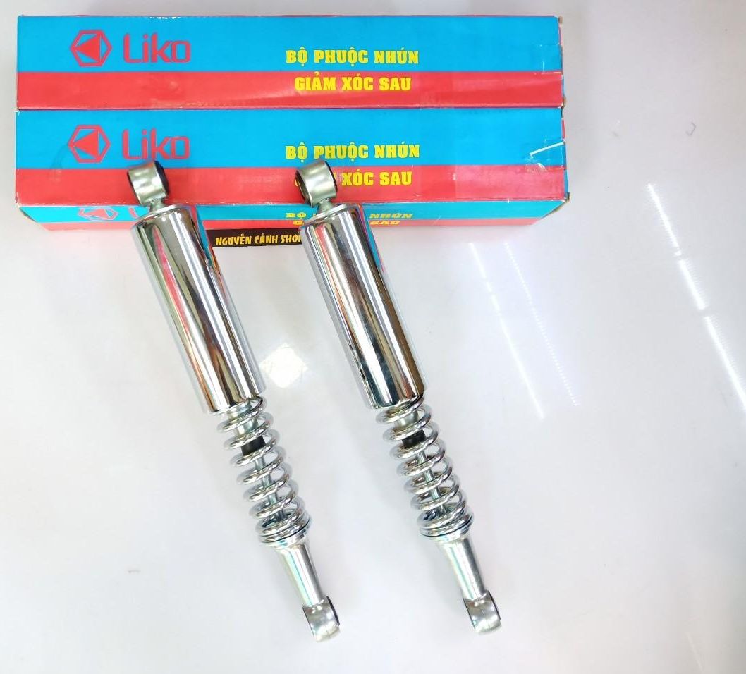 cặp phuộc sau xe wave 110 thái liko màu bạc