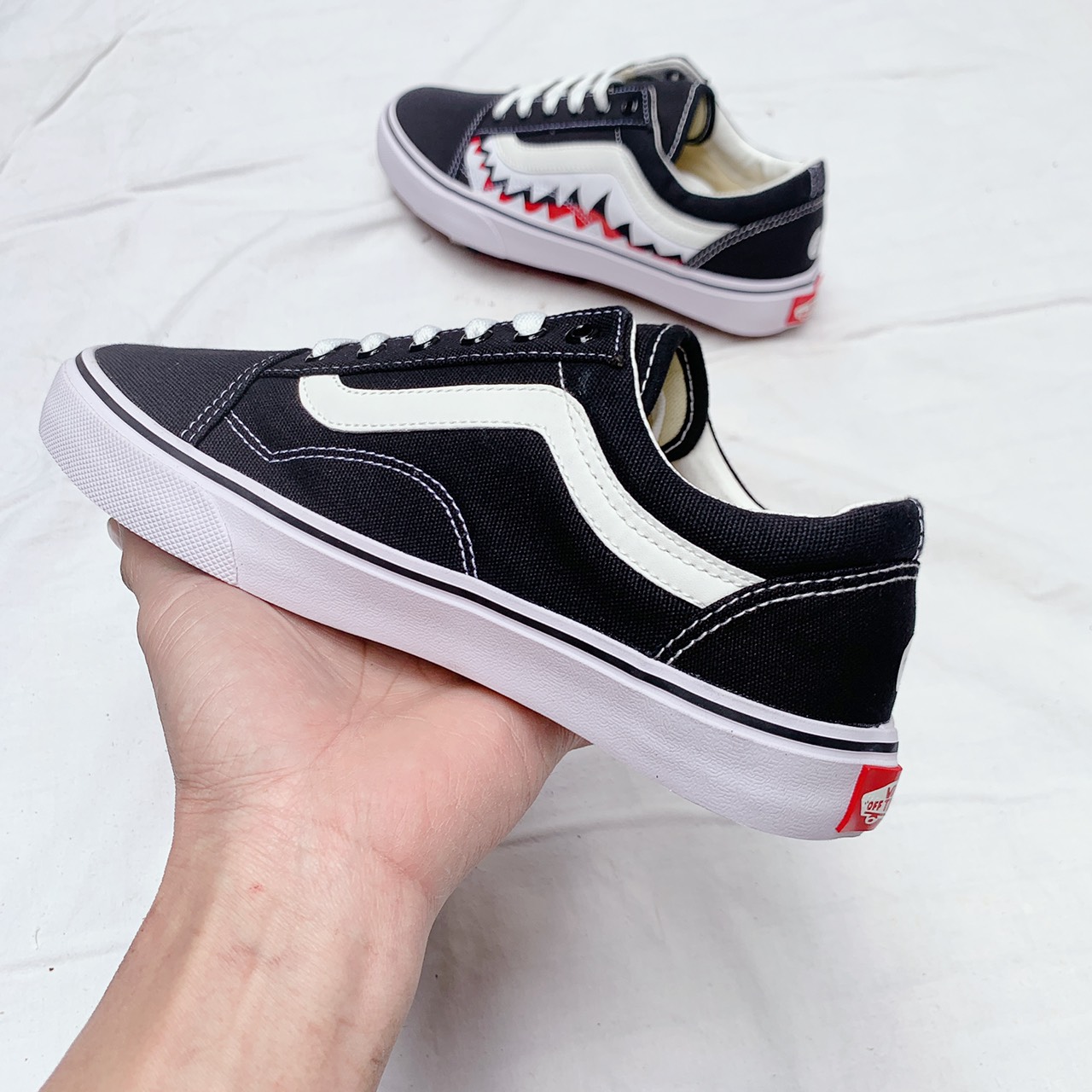 [Hoàn Tiền 15%]giày old skool cá.Tặng tất,hộp,dây