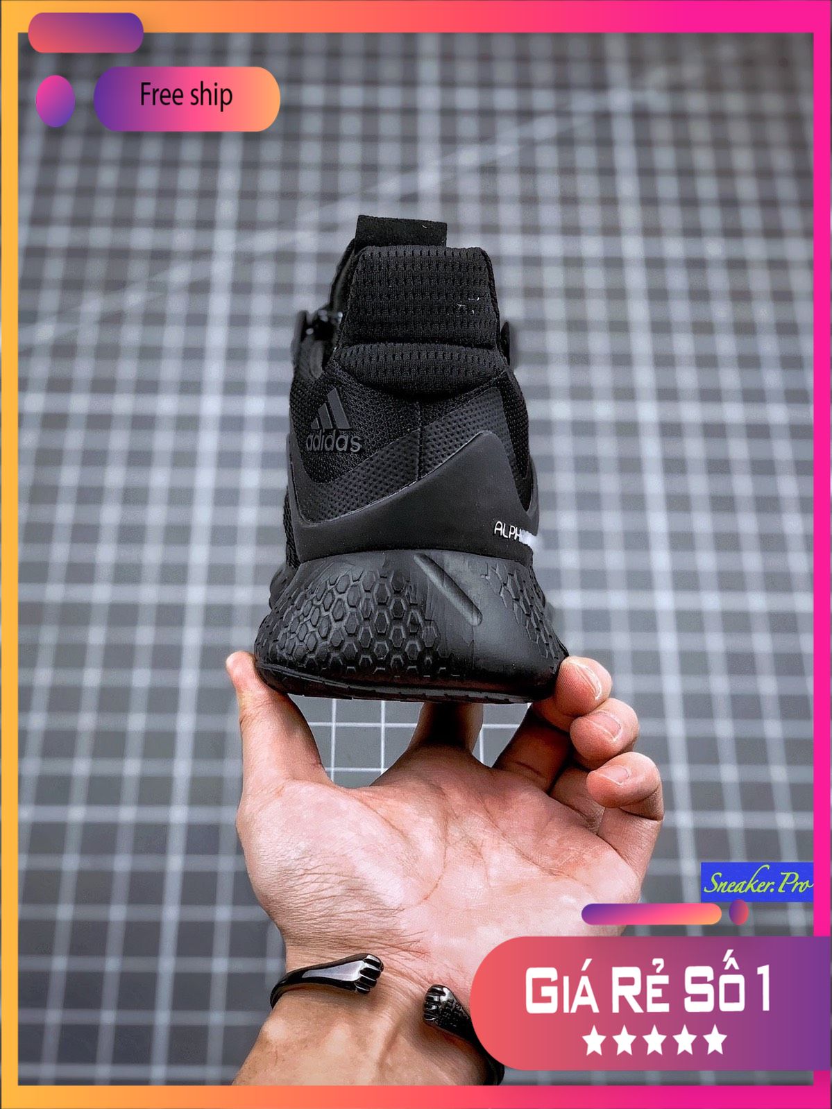 [FreeshipMAX] (SIÊU KHUYẾN MẠI) Giày thể thao sneaker nam nữ ALPHABOUNCE instinct M 2020 black đen full
