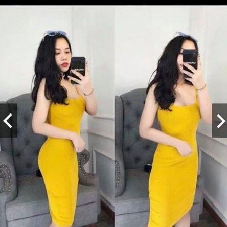 Đầm hai dây body kiểu dáng siêu hót 433