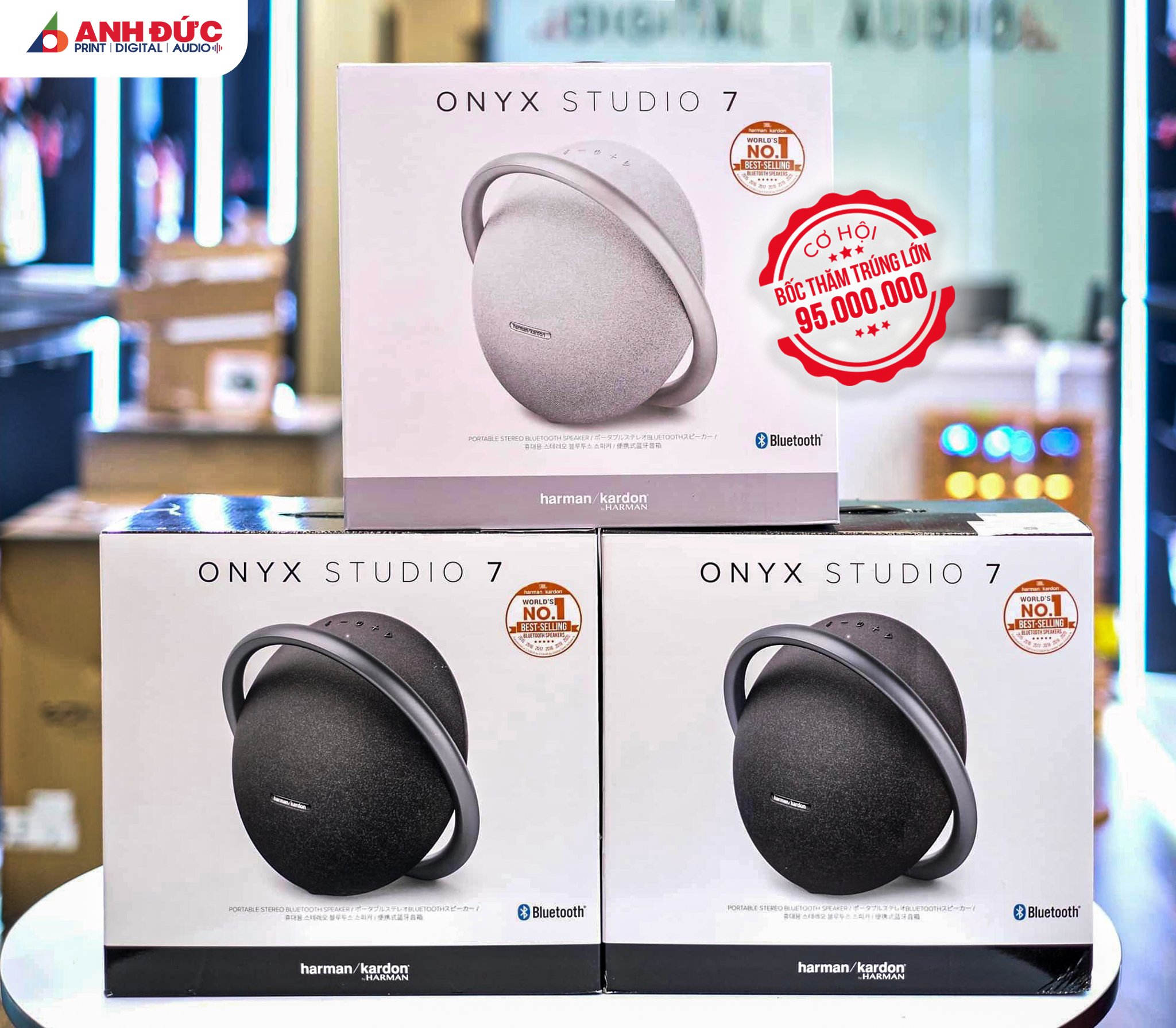 Loa Bluetooth Harman Kardon Onyx Studio 7 (công suất 50W) - Hàng Chính Hãng PGI