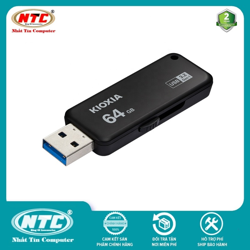 Bảng giá [Nhập ELJUN21 giảm 10%] USB 3.2 Gen 1 Kioxia TransMemory U365 64GB 150Mb/s (Đen) - Formerly Toshiba Memory - Nhất Tín Computer Phong Vũ