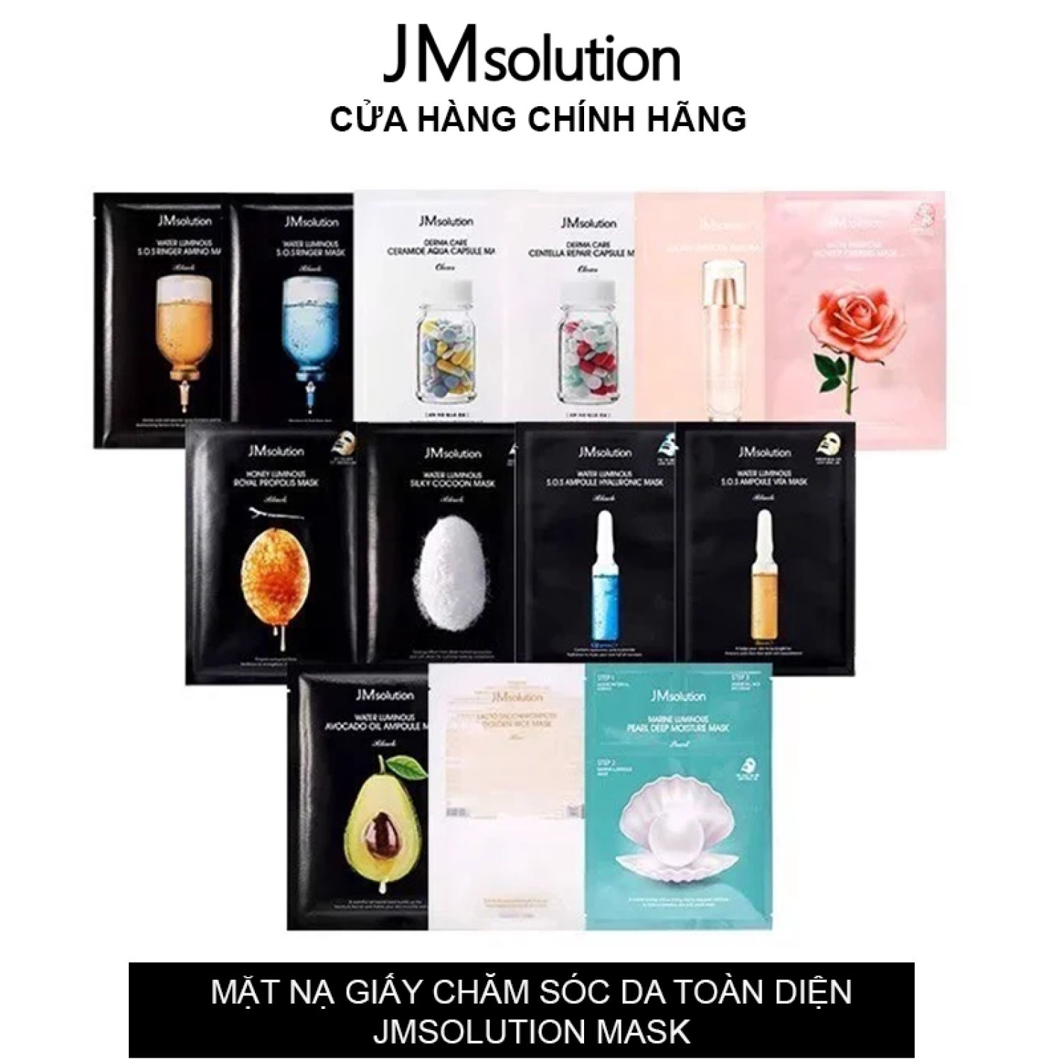 [Hàn Quốc] Mặt Nạ Giấy Chăm Sóc Da Toàn Diện Jm solution Mask