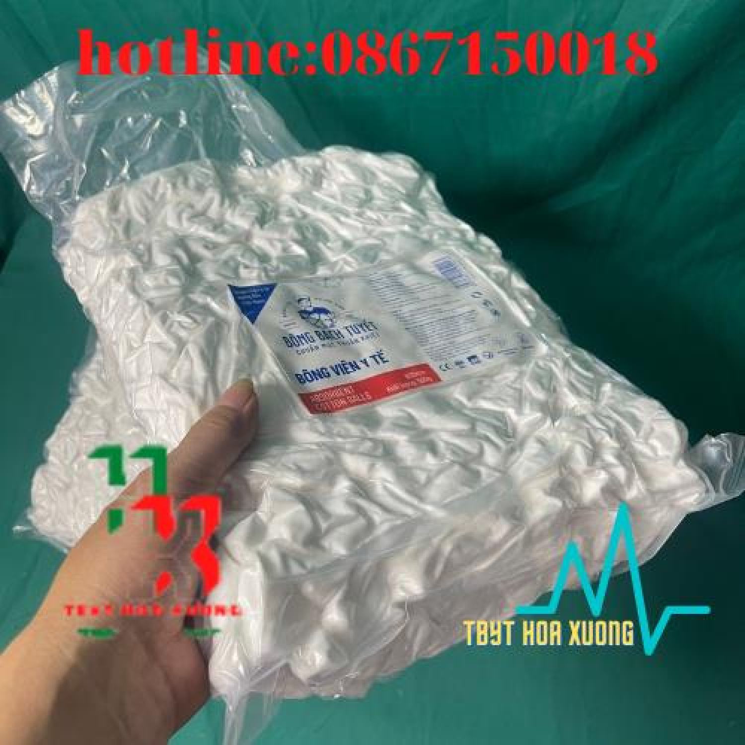 BÔNG VIÊN Y TẾ BẢO THẠCH GÓI 500g