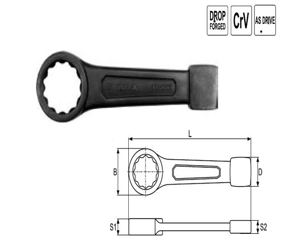 Cờ lê vòng đóng 46mm YATO YT-1608
