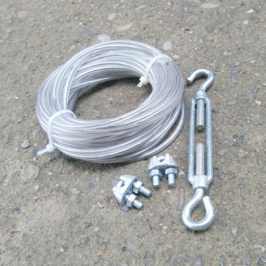 10 Mét Dây Cáp Bọc Nhựa 3Mm Tặng Kèm 4 Khóa Cáp Và 2 Tăng Đơ M6 - Dây Phơi  Quần Áo Không Han Rỉ - Mixasale