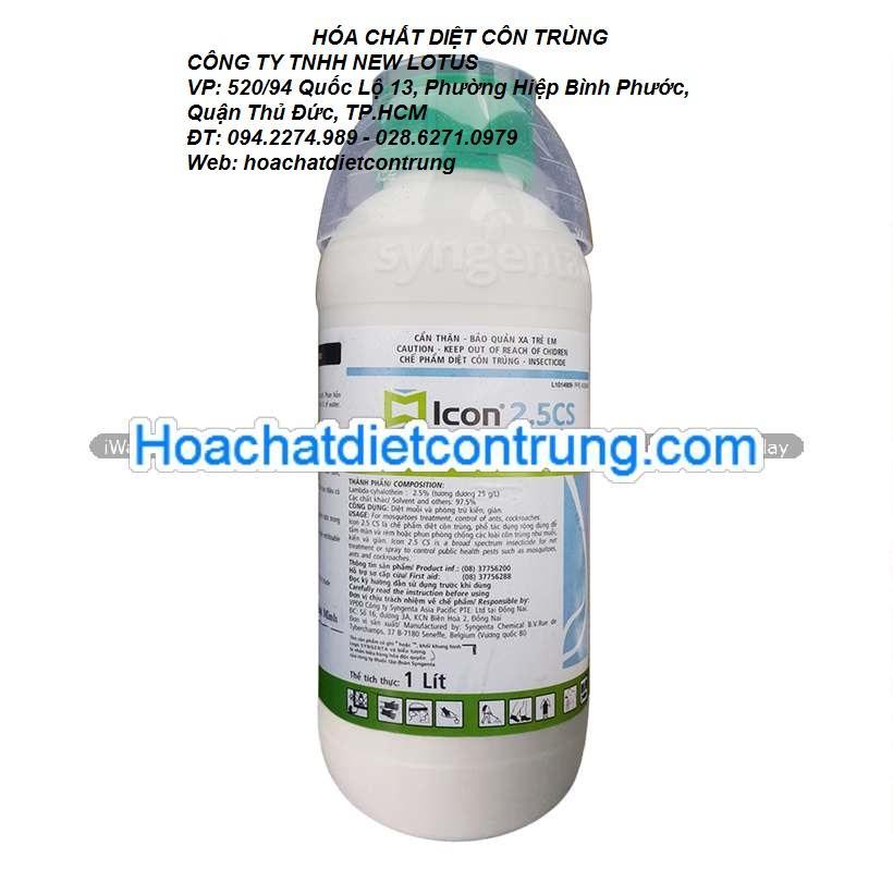 THUỐC DIỆT CÔN TRÙNG ICON 2.5EC(SYNGENTA) CHAI 1000ml