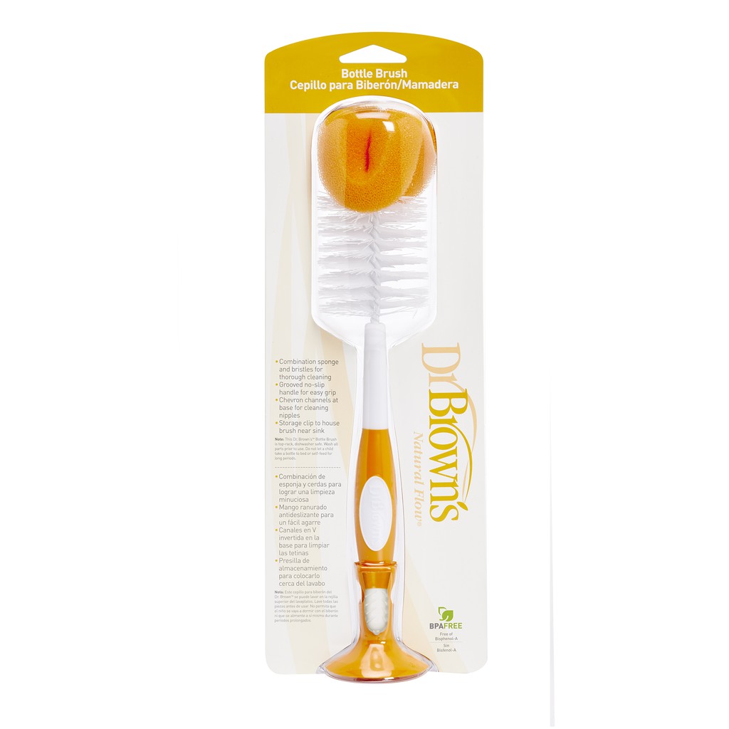 Cọ bình sữa Dr.Brown's siêu mền nhiều màu