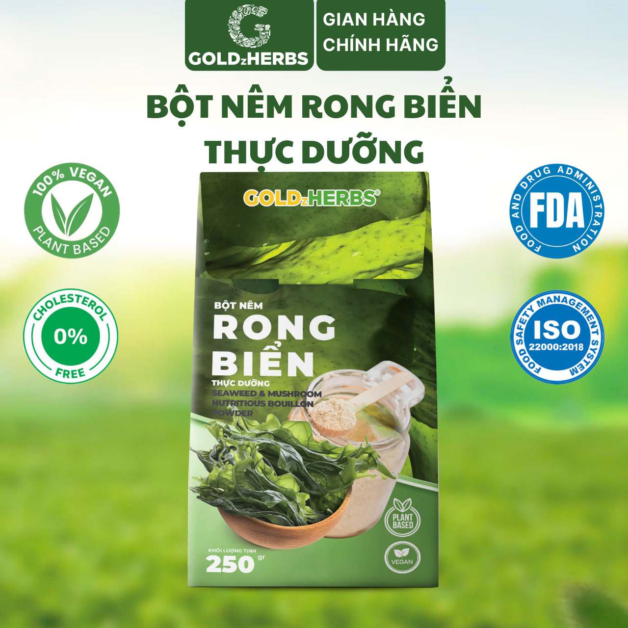 Bột Nêm Rong Biển Thực Dưỡng GoldzHerbs