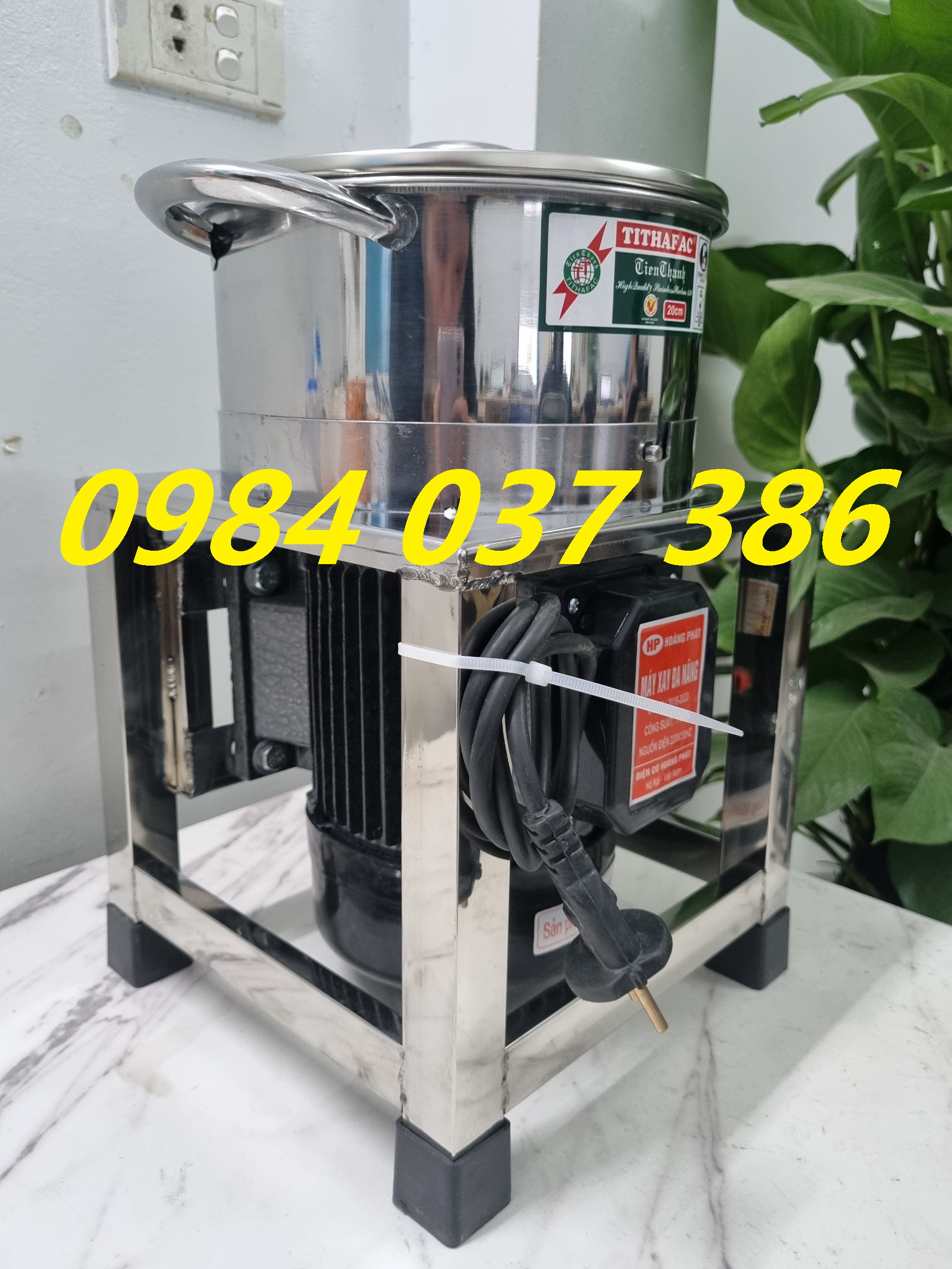 Máy làm giò bò, chả bò, bò viên, cá viên, giò lụa, chả lụa cực dẻo dai thơm 1100W