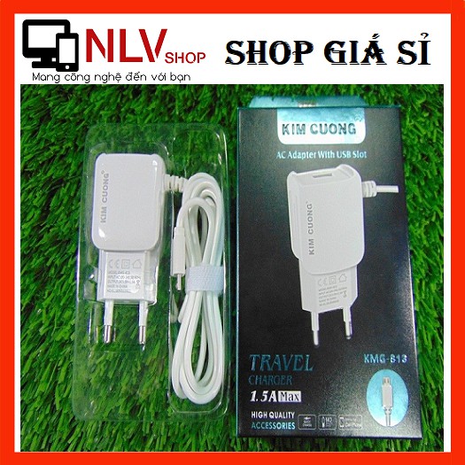 Bộ sạc liền dây android kim cương kmg-813