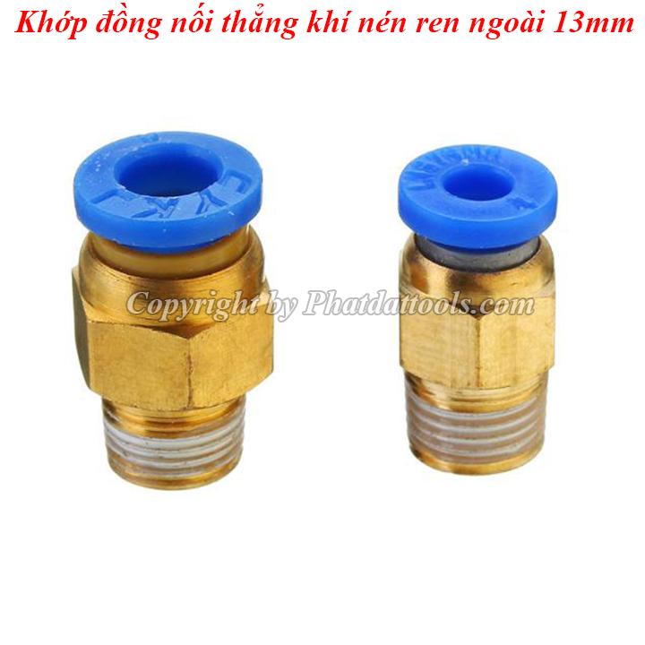 Five pin pneumatic straight fitting connector 1 13mm thread
