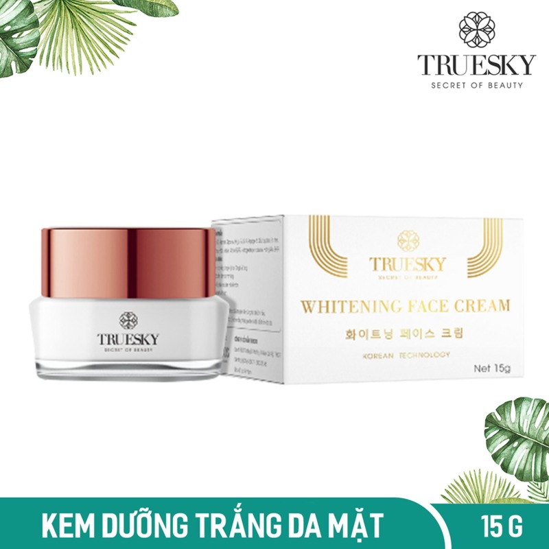 Kem Dưỡng Trắng Da Mặt Truesky Whitening Face Cream 15g - Mỹ Phẩm Truesky nhập khẩu