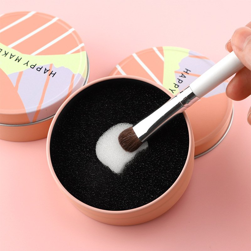 [HCM]Dụng cụ Giặt Cọ Khô Giặt Happy Makeup