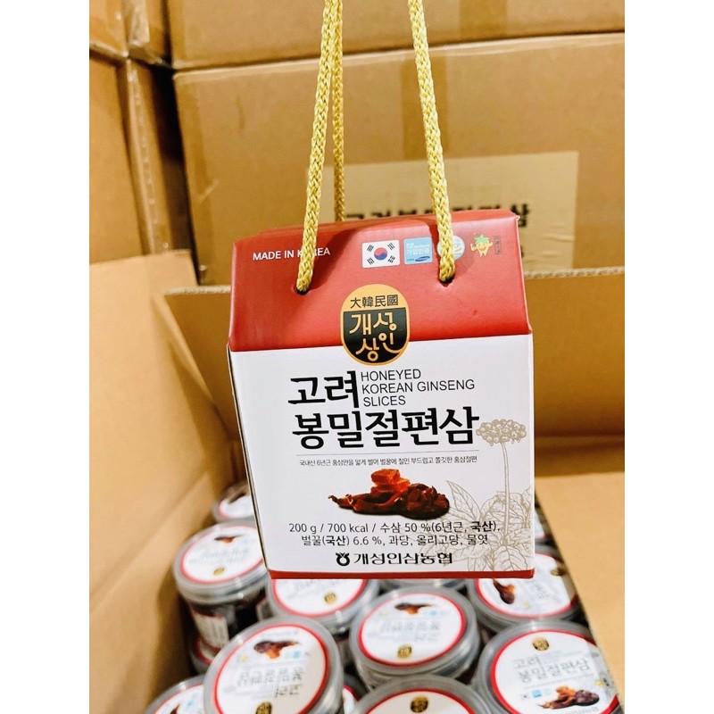 [MẪU MỚI] Sâm lát tẩm mật ong NONGHYUP 200g