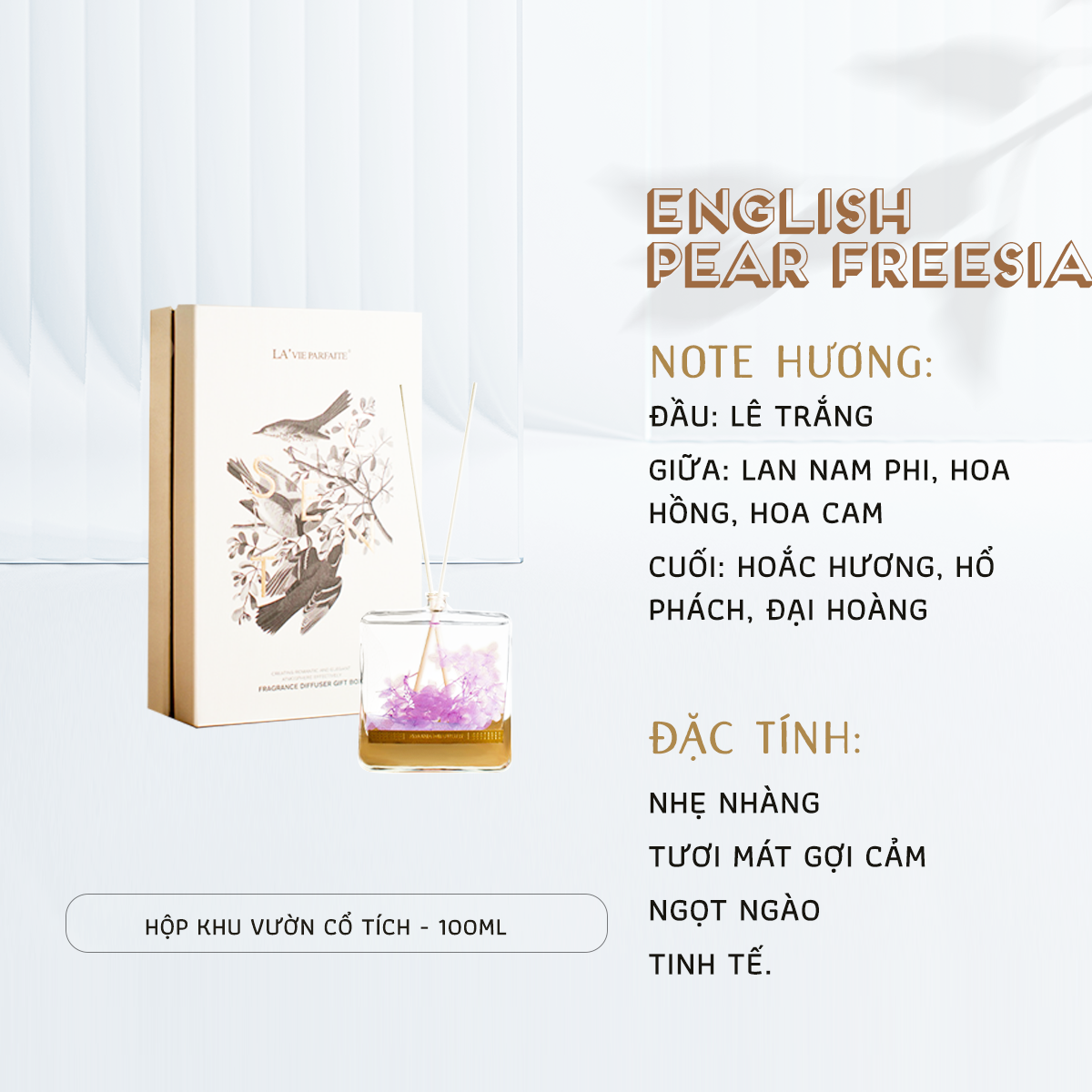 Tinh dầu khuếch tán thơm phòng lavie parfaite