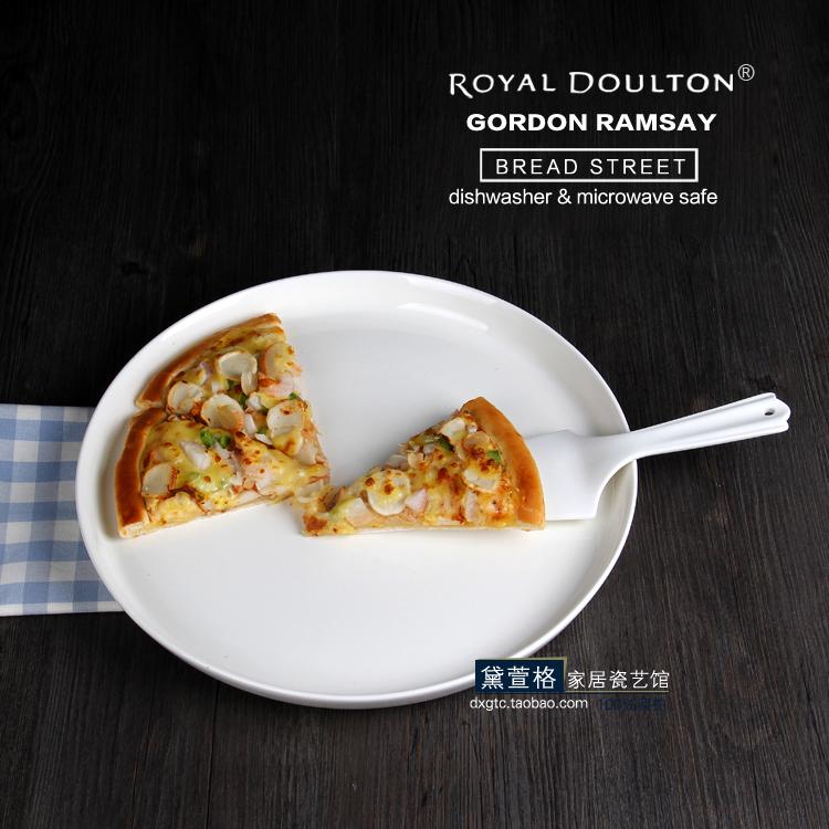 Thương Mại Nước Ngoài Sứ Xuất Khẩu Bộ Đồ Ăn Royaldouton11 Inch Gốm Bánh Pizza Hình Tròn Nướng Khay Nướng