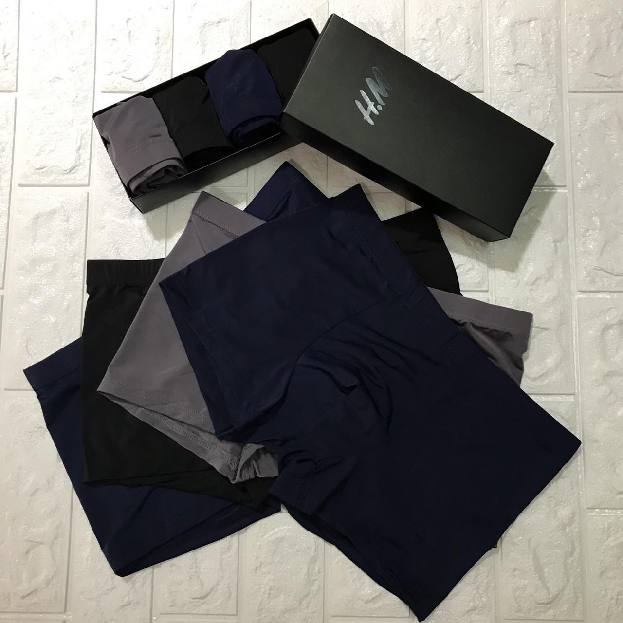 combo hộp 4 quần boxer HM thanh lịch cao cấp