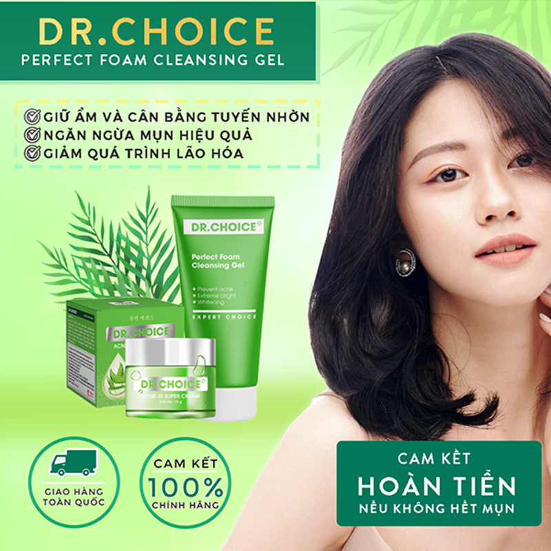 Sữa Rửa Mặt Cho Da Dầu Mụn Dr.choice