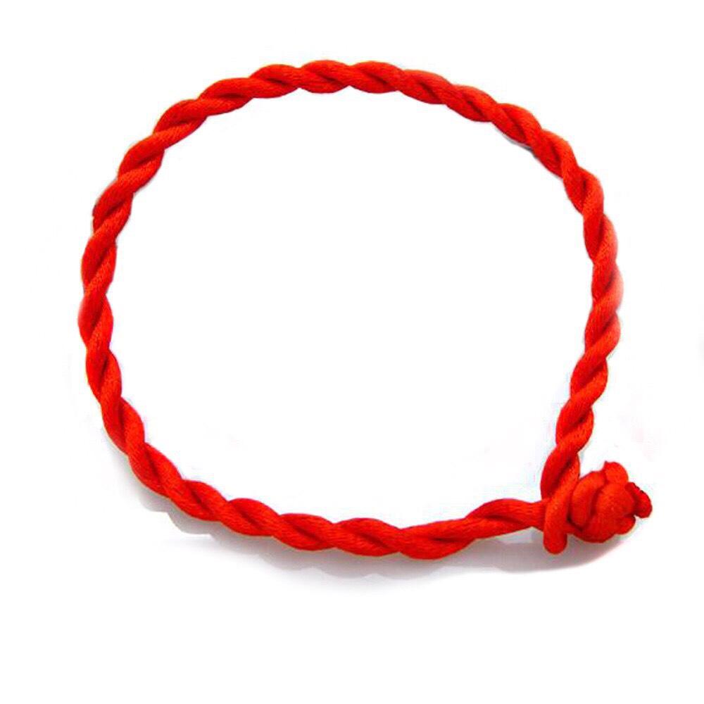Vòng tay dây vải đỏ, đen phong thủy tốt cho tình duyên và tài lộc V18