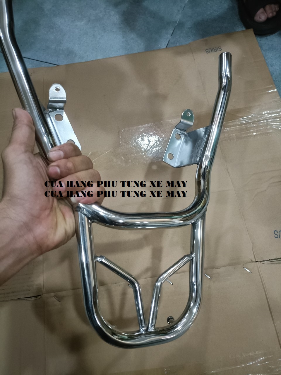 Cảng sau xe Future Led, Future 125 inox sáng, đẹp