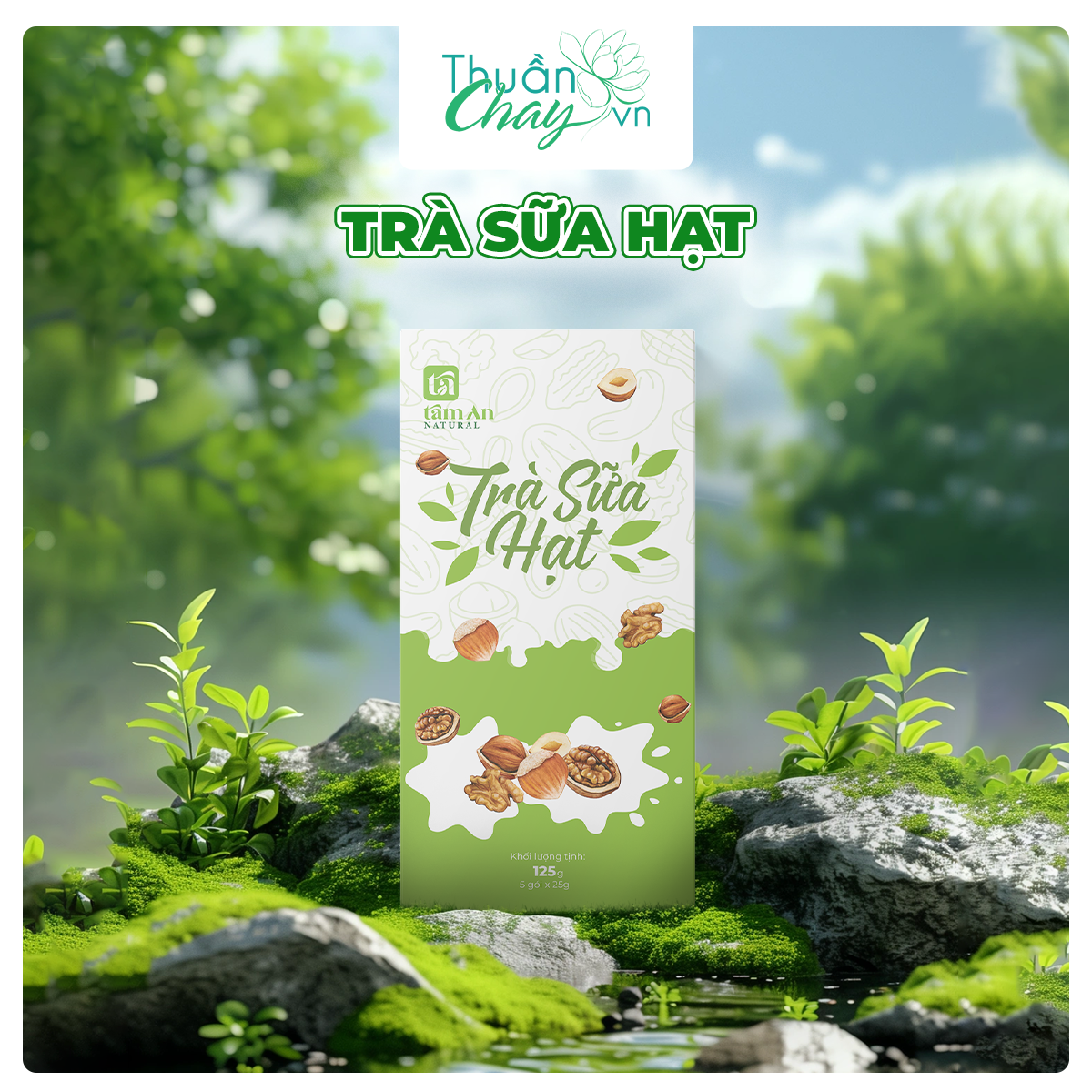 HỘP TRÀ SỮA HẠT 5 gói/hộp 125g