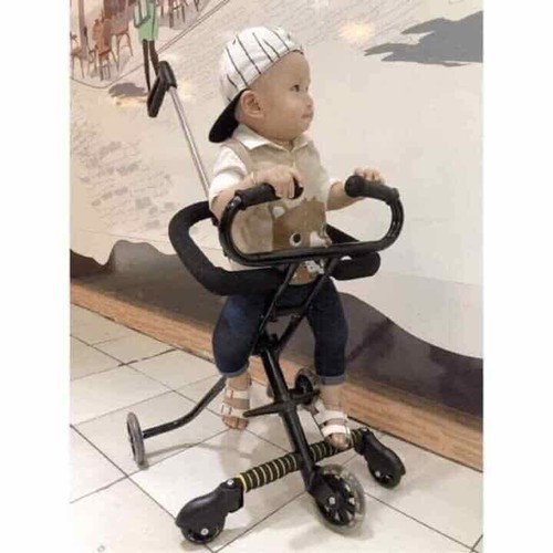 XE ĐẨY 5 BÁNH GẤP GỌN