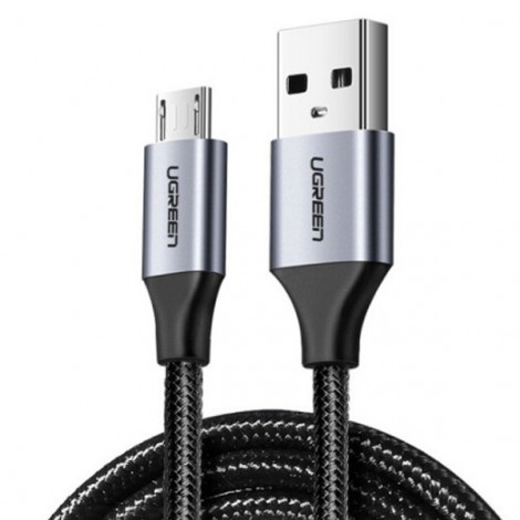 Cáp sạc micro USB 2.0 dài 2m bọc dù sạc 2.4a QC3.0 Ugreen 60148