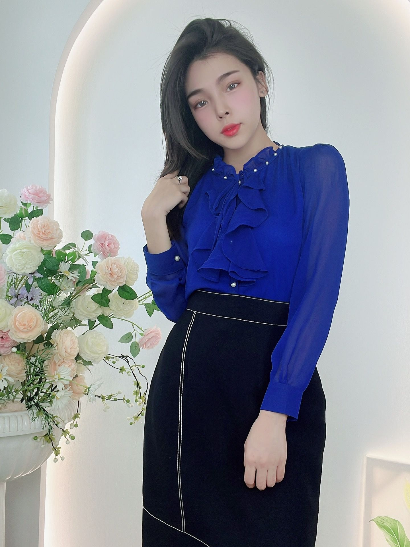 [ẢNH VÀ VIDEO TỰ CHỤP] ÁO KIỂU CÔNG SỞ TRẺ TRUNG THANH LỊCH