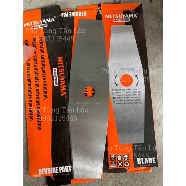 Dao Cắt Cỏ Mitsuyama dày 2.0li 355mm hàng đẹp