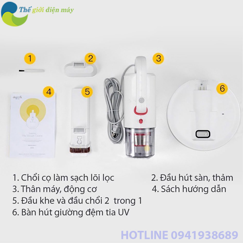 Máy hút bụi cầm tay thảm đệm đa năng Deerma CM1300 3 in 1 - Bảo hành 6 tháng - Shop Thế Giới Điện Máy