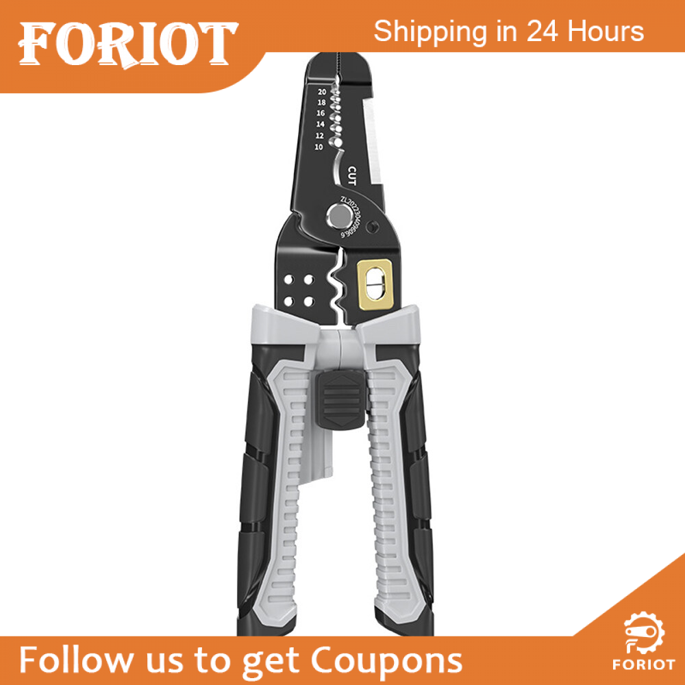 Foriot Wire Cutter Wire Stripper Heavy Duty Automatic Wire Stripper Tool for Solid and Stranded Electrical Wire