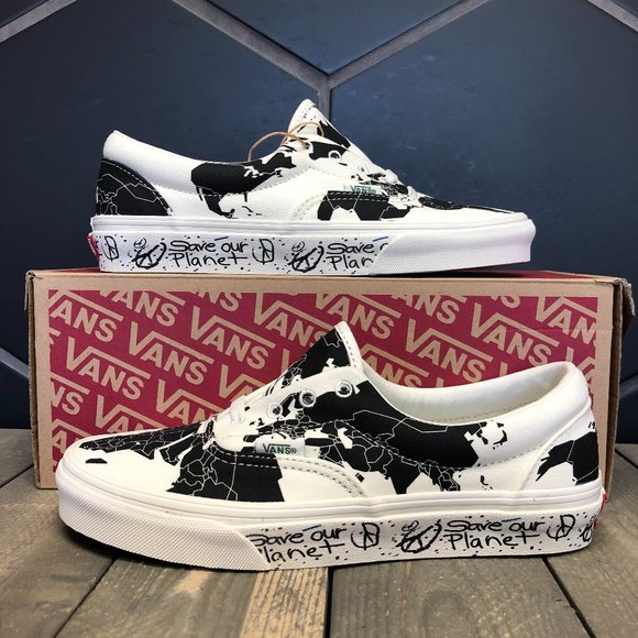 GIÀY VANS ERA SAVE OUR PLANET WHITE BLACK