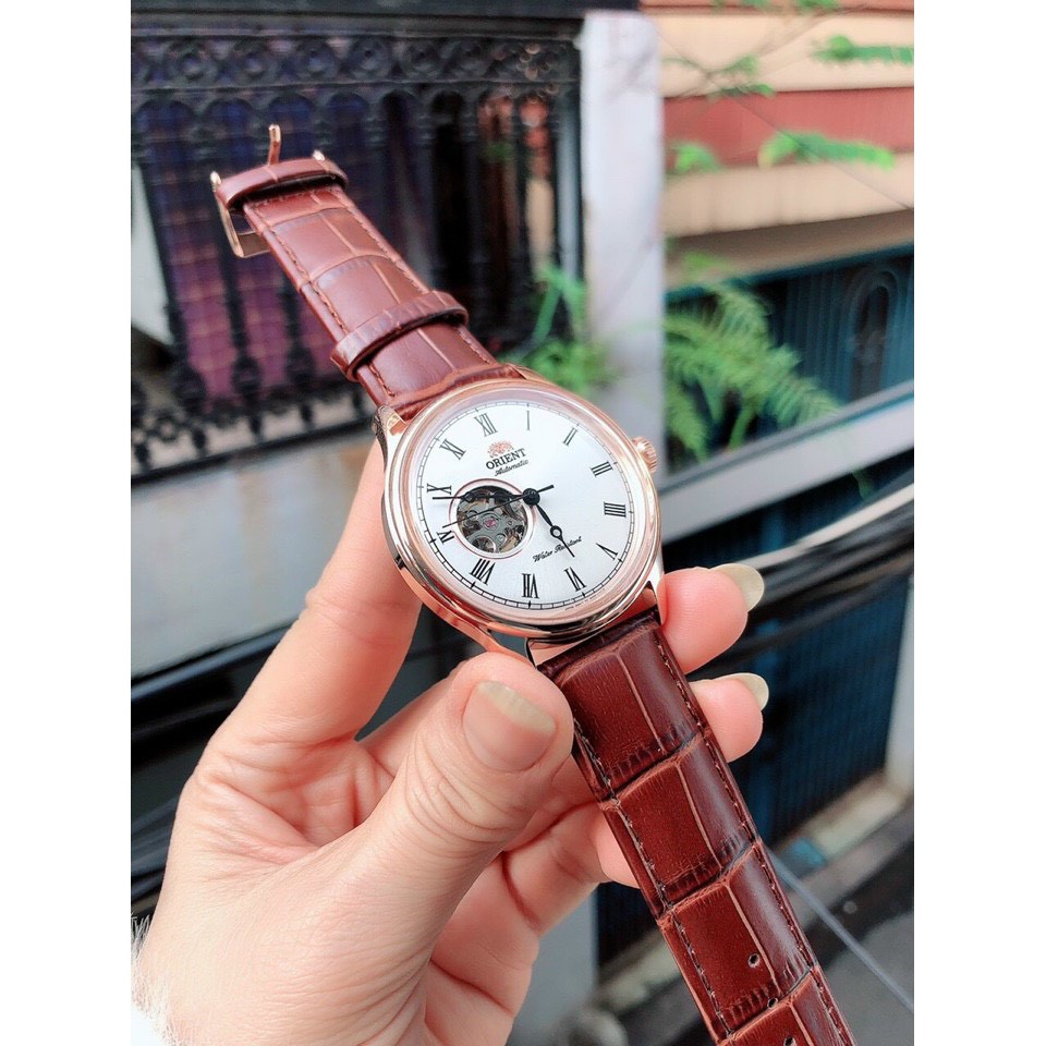 { RẺ VÔ ĐỐI }{ BẢO TÍN ĐỒNG HỒ SHOP SỊN LAZADA }  Đồng hồ nam dây da Orient Caballero { orient patek seiko sk }