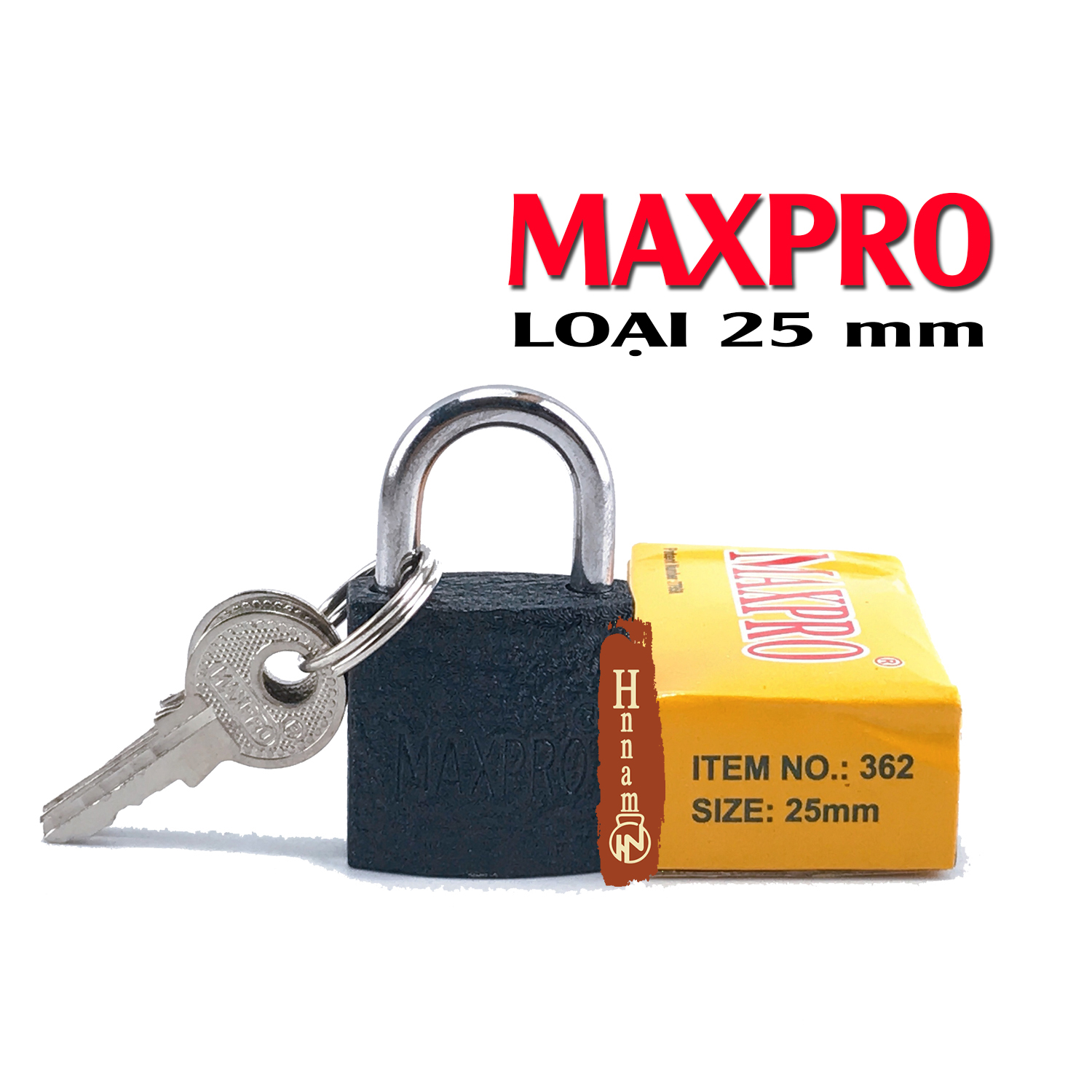 Maxpro black top security products luggage lock | size 25 mm with 3 flexible keys-the safe solution for your suitcase, backpack, bag
