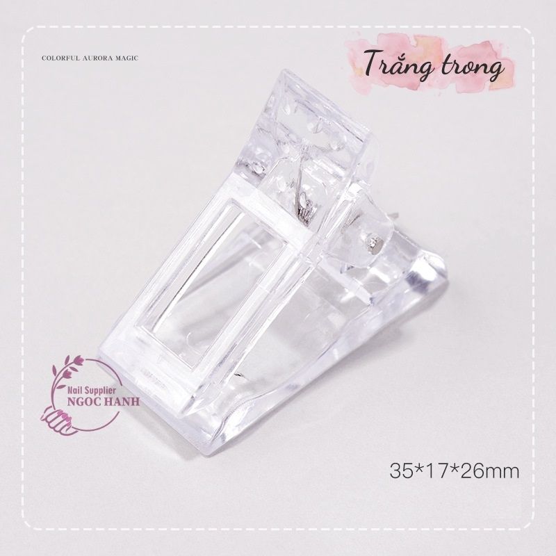 Kẹp cố định móng trong suốt làm nail, kẹp móng úp gel gôm - D003