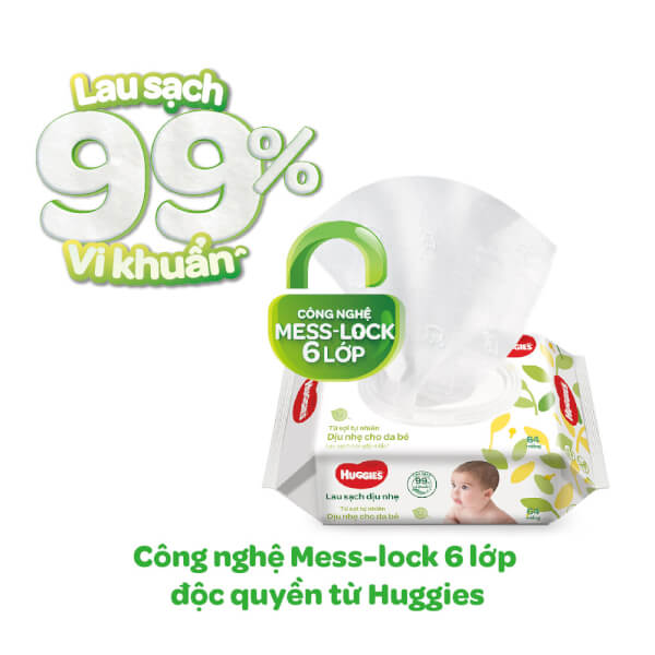 Khăn Ướt Sơ Sinh Huggies 80 miếng và 72 miếng