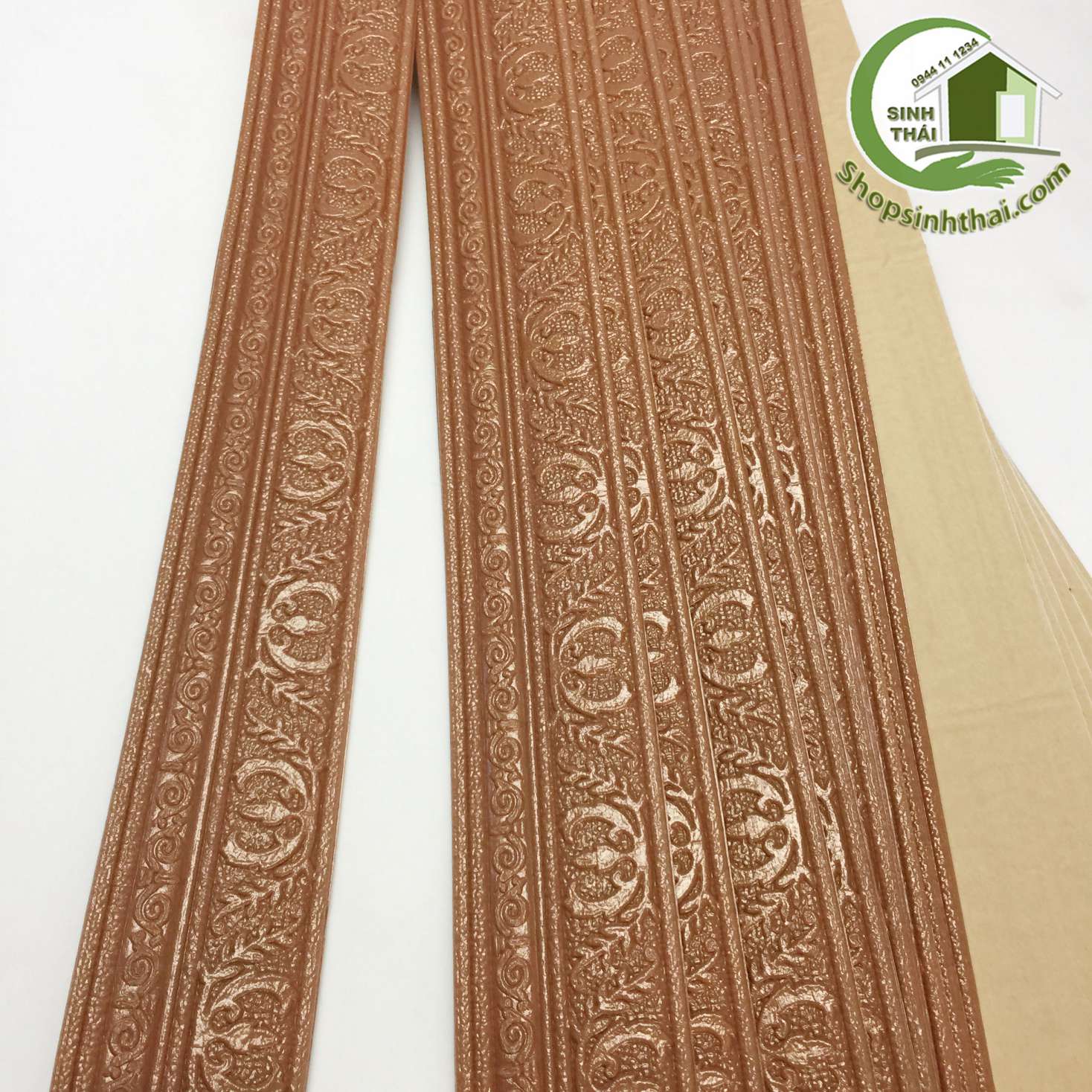 [HCM]Xốp dán len tường - phào chỉ dán khung tranh - dán chỉ tường - [ 8cm x dài 230cm ] có sẵn keo - chọn màu