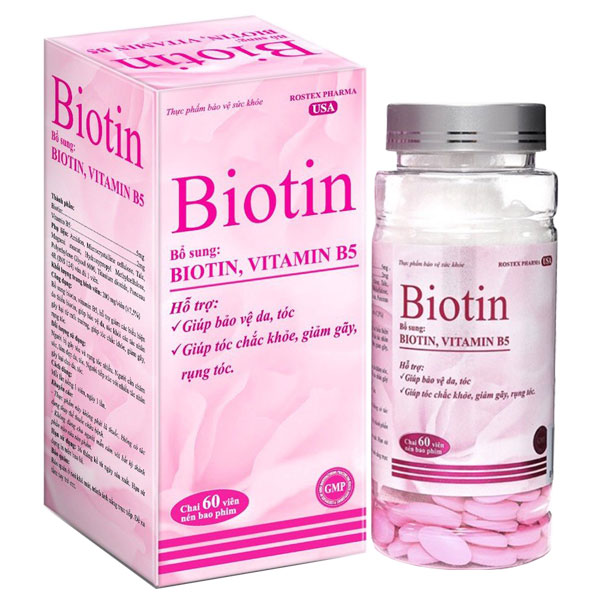 Viên uống Biotin Vitamin B5 - hỗ trợ bổ sung biotin, vitamin B5