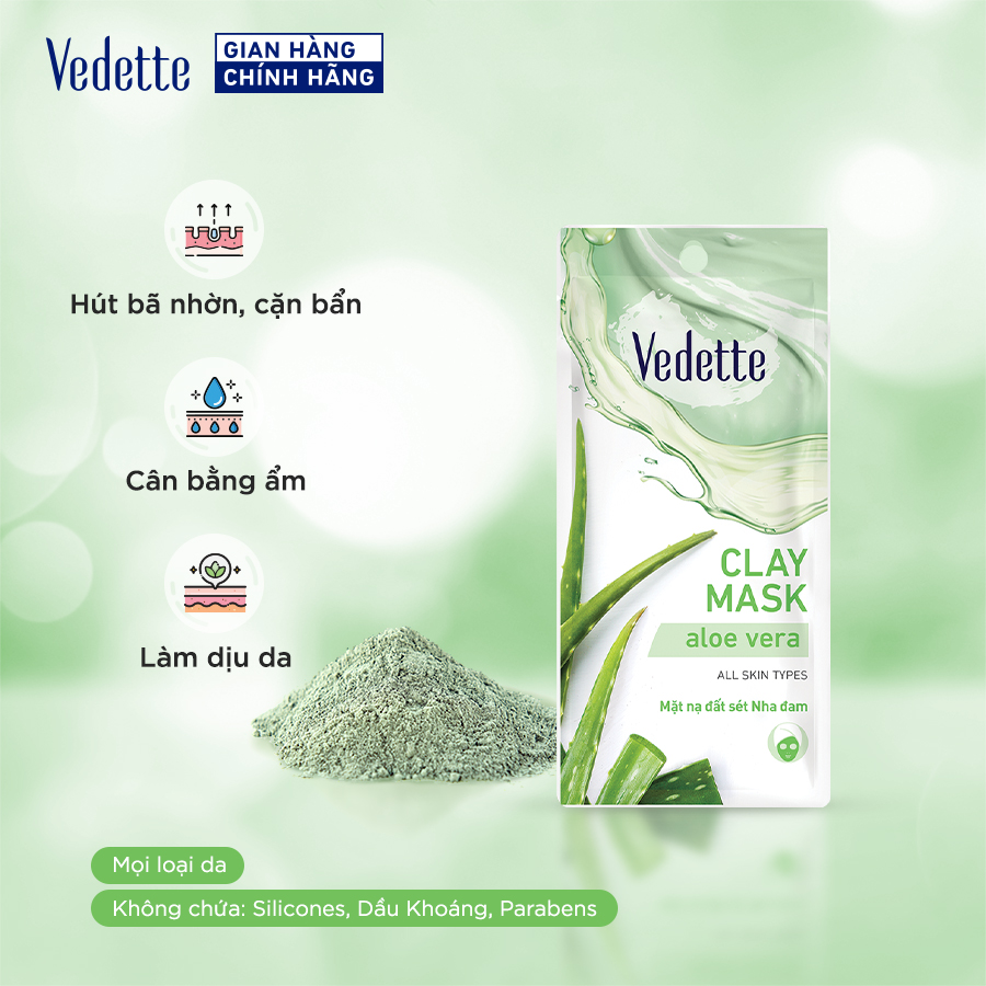 Mặt nạ đất sét Vedette Nha Đam 12g