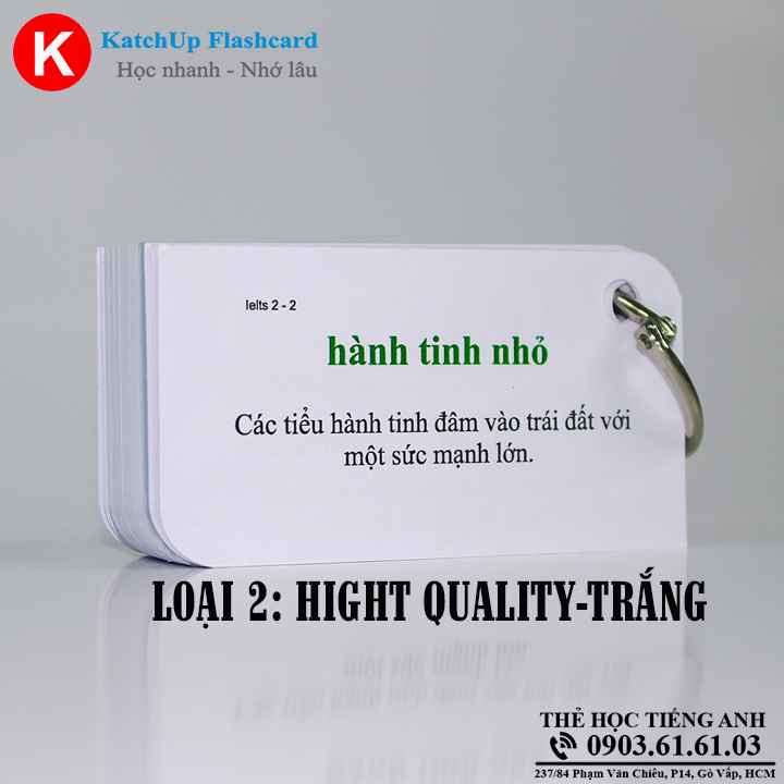 [HCM] Bộ Flashcard Tiếng Anh IELTS A – 3 loại giấy