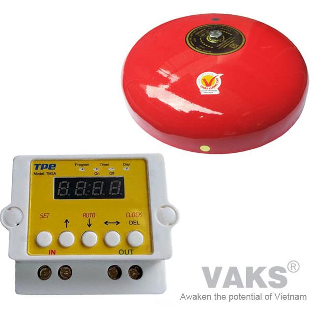 Bộ chuông hẹn giờ trường học CD8-3A - 220V AC, 97 dB - sx tại VN