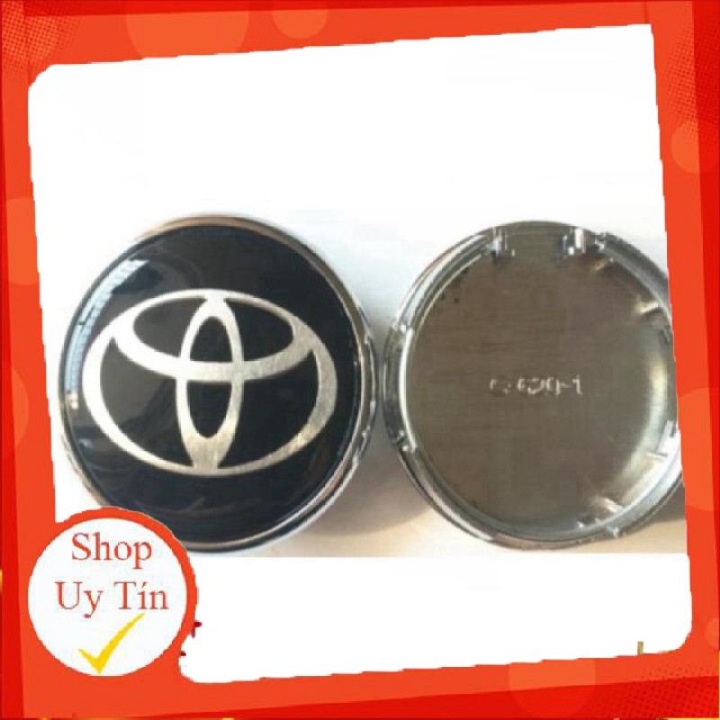 Logo Chụp Mâm, Ốp Lazang Bánh Xe Ô Tô Toyota Đường Kính 60Mm.C