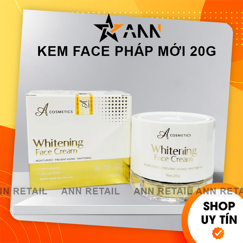 Kem face pháp a cosmetics mỹ phẩm phương anh - face pháp chữ a phiên bản mới 2024 whitening face cream