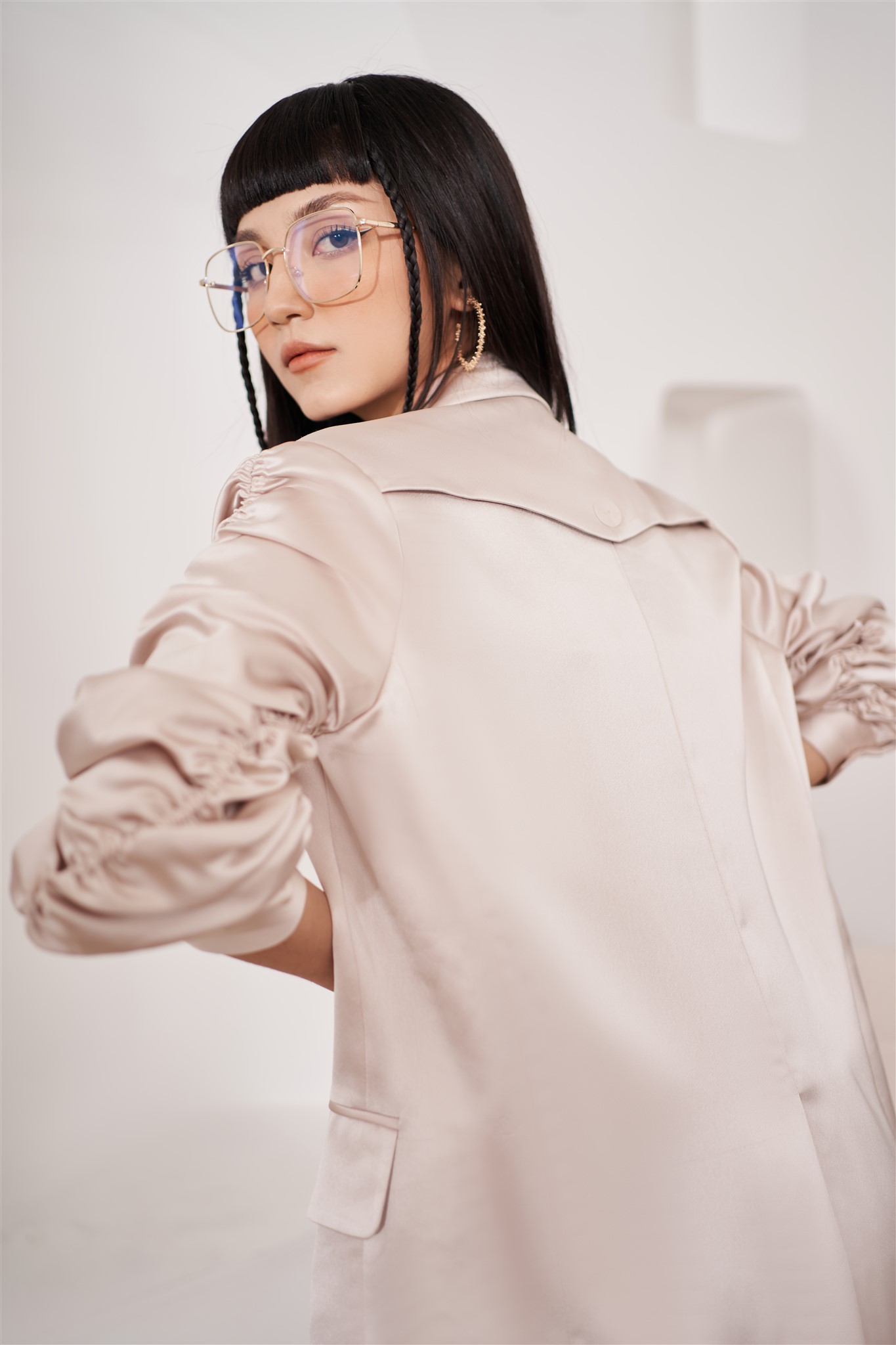 Quần váy lụa vạt lệch LADY ME by Eva de Eva 21ACVO009B